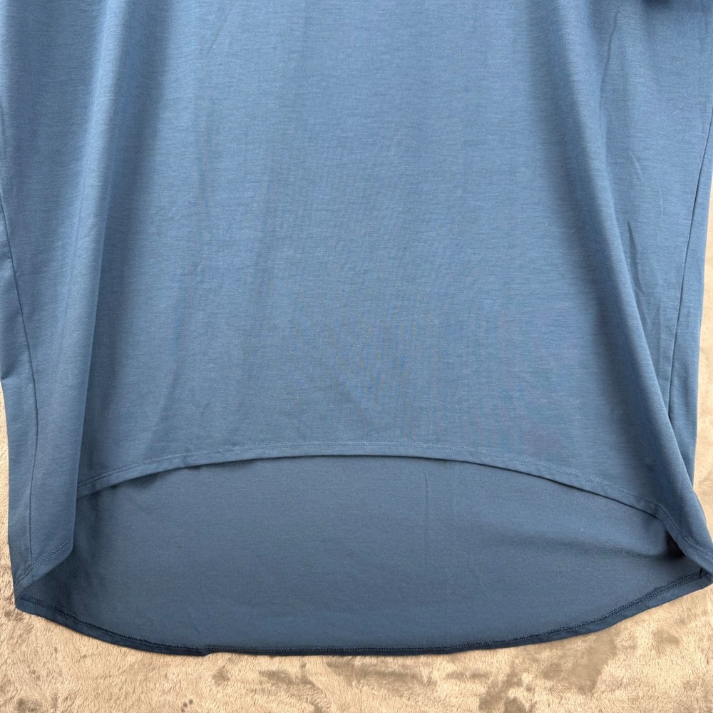 LuLaRoe Perfect T Blue Short Sleeve High Low Hem Oversized T-Shirt Womens Medium - Picture 4 of 12